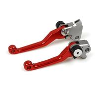 HYEBNP Leva del Freno a Mano Pieghevole, Leva del Freno a Mano con Perno, Leva della Frizione, Leva del Freno a Mano Pieghevole (Rossa)(Red)