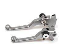 HYEBNP Leva del Freno a Mano Pieghevole, Leva del Freno a Mano con Perno, Leva della Frizione, Leva del Freno a Mano Pieghevole (Rossa)(Gray)