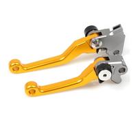 HYEBNP Leva del Freno a Mano Pieghevole, Leva del Freno a Mano con Perno, Leva della Frizione, Leva del Freno a Mano Pieghevole (Rossa)(Gold)