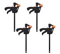 HYECHO 2pc Set di morsetti con una sola mano, morsetti a vite morsetti F, morsetto a cricchetto per la lavorazione del legno, artigianato fatto a mano, fai da te, morsetti