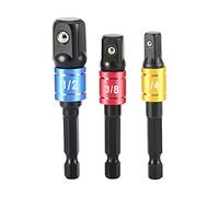 HYECHO Adattatore porta presa 6,35 mm 64,5 mm 72 mm Adattatore porta presa per cacciavite, convertitore chiave, cacciavite Set di estensioni colorate
