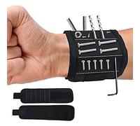 HYECHO Braccialetti magnetici, Borsa per attrezzi per braccialetti magnetici, con 15 potenti magneti per tenere le viti
