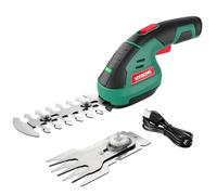 HYECHO Cesoia per erba senza fili, 7,2 V 2 in 1 elettrico portatile per erba e tagliasiepi con lame per potatura e lame per tagliare l'erba, cavo di ricarica USB, per giardino, prato, arbusto