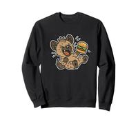 Hyena Burger Ridere Cartone Animato Felpa