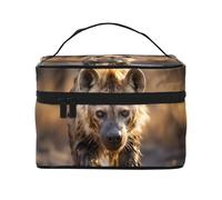 Hyena Graphic Cosmetic Travel Bag - Organizer in twill dal design audace con interni spaziosi e tasche