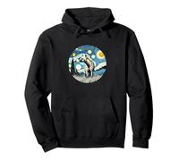 Hyena Zoo Animal Africa - Van Gogh Notte Stellata Stile Felpa con Cappuccio