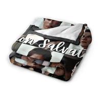 HYEPNED HGdggvd Coperta in pile con stampa di Vampire Diaries, con collage di Damon Salvatore, per fan di Ian Somer-halder, morbida coperta in pile pelosa per letto, divano, decorazione per la casa