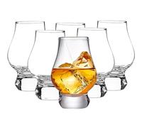 Hyesrtey Set di 6 Bicchieri da Whisky, 200 ml Bicchieri da Acqua in Cristallo Senza Piombo, Bicchieri da Whisky per Cocktail Rum Vodka Scotch Gin Cognac Acqua, idea compleanno per uomo