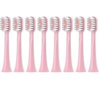 HYETFBS Testine di ricambio per spazzolino elettrico E10/E10C/E10S/F10, testine con setole morbide, 4/8/16 pezzi (8 rosa sbiancante)