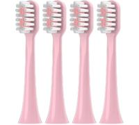 HYETFBS Testine di ricambio per spazzolino elettrico E10/E10C/E10S/F10, testine con setole morbide, 4/8/16 pezzi (4 rosa sbiancante)