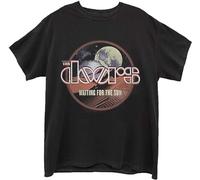 HYEWOI The Doors Waiting for The Sun Tee T-Shirt Mens Unisex (Large) Black BlackXXL