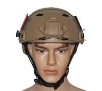 HYFAN Airsoft Veloce Tactical Caschi PJ Stile Ventilazione Semplice Versione Rapida Attrezzatura Protettiva per Sport Outdoor Paintball Giochi (Argilla), Taglia unica