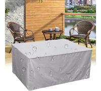 HYFBH Copertura per Mobili da Giardino 210x90cm, Panno Oxford Impermeabile Copertura Tavolo Esterno, Copritavolo Rettangolare Antivento, Anti-UV, Copritavolo Esterno Copertura per Mobili da Giardino
