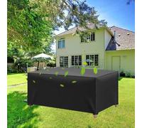 HYFBH Coperture Mobili da Giardino 260x140x80cm/LxWxH Telo Copri Tavolo Esterno Impermeabile 420D Oxford Antivento Anti-UV Protettivo Outdoor Furniture Cover Copertura Tavolo Esterno
