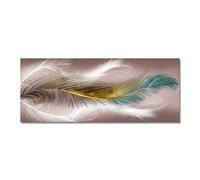 HYFBH Nordic Wall Art Animali Poster e stampe Piuma Dipinti su tela sul muro Quadri su tela per soggiorno Decorazioni per la casa 80x180cm (32x71in) Senza cornice