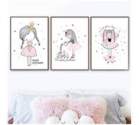 HYFBH Poster Principessa Fata, Arte per Muri, Multiroom, Senza cornice, 60L x 40 cm