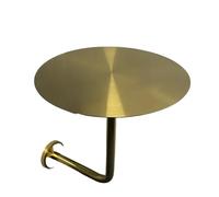 HYFEUOKF Tavolo for cabina a parete in acciaio inossidabile Compatto rotondo sospeso Robusto design minimalista Gradino alla moda for i caffè