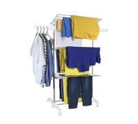 Hyfive Stendibiancheria Stendino extra large da 3 Tier Stendibiancheria pieghevole rampa