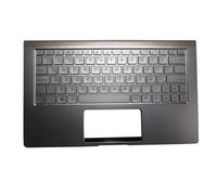 HYFOZAE Parti per Laptop Supporto per i Polsi e Tastiera per Laptop ASUS UX333F UX333FA UX333FN, Custodia Superiore Argentata con retroilluminazione America Latina LASpagnolo SP(UX333F LA)