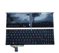 HYFOZAE Parti per Laptop Tastiera retroilluminata Inglese Latino Russa per ASUS per VivoBook X580VD N580V X580 N580 RU LA Laptop 0KNB0 5600RU00(LA Blue)