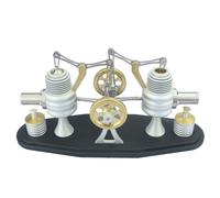 HYFOZAE per Tarot-RC ST002-03 Modello di precisione Piccolo Alcol per Tipo per Modello RC Motore Stirling a Doppio Cilindro contrapposto