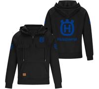 HYFZXWX Felpa con cappuccio tattica da uomo Felpa cargo casual stile militare Zip Up Quarter H.usq-varnas Giacca da allenamento casual calcio/A/L