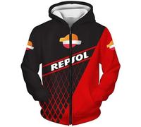 HYFZXWX Felpe con cappuccio da uomo per Rep-sol Stampa 3D Felpe con cappuccio pullover casual con cappuccio Bambini/E/XXL