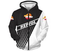 HYFZXWX Felpe con cappuccio da uomo per Rep-sol Stampa 3D Felpe con cappuccio pullover casual con cappuccio Bambini/A/XL