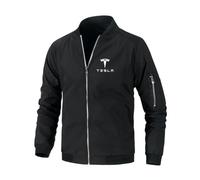 HYFZXWX Giubbotto bomber Te_SLA leggero da uomo giacca a vento vestibilità slim cappotto attivo felpe/A/M