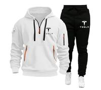 HYFZXWX Pantaloni i n felpa con cappuccio in cotone Te_SLA da uomo/donna, adatti ad abbigliamento sportivo classico, abbigliamento da jogging casual felpa/a5/S
