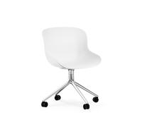 Hyg Sedia Girevole con Ruote Alluminio/ Bianco