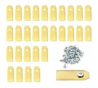 HYGAWQXXC Lunga Durata e Resistenza alle intemperie: queste Lame e Viti di Ricambio da 43 mm Sono perfette for i Tosaerba robotizzati.(30pcs Gold)