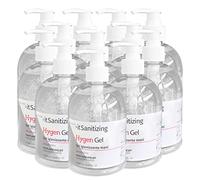 Hygen Gel Mani Disinfettante Igienizzante 12 Litri Antibatterico Sanificante Alcool 75% Elimina Virus Naturale con Aloe Vera e Timo Senza Risciacquo Profumato al Limone - 24 Flaconi da 500 ml