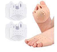 Hyger Silicone Toe Separators for Women，Hyger Toe Separators，2025 New Hygger Toe Separator for Men Dan Women, Thickened Center of Foot-Shock Absorption，Breathable, Soft (2, White)