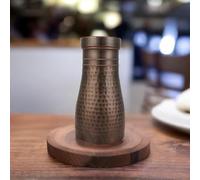 HYGGE - Caraffa da comodino in rame puro, brocca in rame puro, per regali, casa, sport e yoga, con bicchiere, benefici per la salute ayurvedica, capacità 1 litro