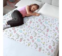 Hygge Sheets - Tappetino per bagnare il vasino per bambini, 100% impermeabile, antiscivolo, per letti di dimensioni standard, lavabile, riutilizzabile, con unicorno