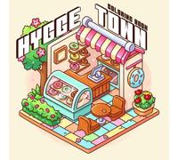 Hygge Town Coloring Book: Cozy Corners & Pocket Spaces Coloring Pages with Cute and Easy Designs Drawings for All Ages Stress Relief