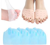 Hyggear Separatore per dita dei piedi in silicone, cuscino correttore per alluce valgo, separatore in silicone per riallineare le dita dei piedi storte, distanziatori antiscivolo per dita sovrapposte