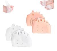 Hyggear Separatori per dita dei piedi in silicone, 4 paia di distanziatori per dita dei piedi in morbido gel traspirante e correttore per alluce valgo, per donne e uomini, sollievo dal dolore ai piedi