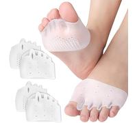 Hyggear Separatori per dita dei piedi in silicone per donne, correttori per alluce valgo, separatori in silicone per riallineare le dita storte, distanziatori antiscivolo per dita dei piedi