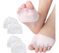 Hyggear Separatori per dita dei piedi in silicone per donne, correttori per alluce valgo, separatori in silicone per riallineare le dita storte, distanziatori antiscivolo per dita dei piedi