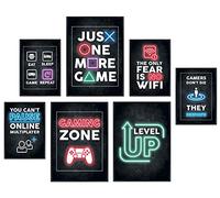 Hyggelig Home Set di poster di alta qualità, 7 immagini di gioco, decorazione per computer, camera dei ragazzi