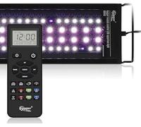 Hygger Lampada per acquario con telecomando, LED a spettro completo personalizzabile, modalità standard e meteo, modalità fai da te (24 W per 45-61 cm)