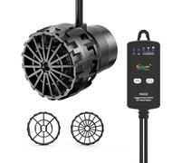 hygger Pompa di flusso per acquario, mini Wavemaker 9 W 2500 L/H, 660 GPH, pompa ad onda magnetica, 3 modalità, 6 velocità regolabile, pompa di circolazione per acquari d'acqua dolce e salata da 18 a