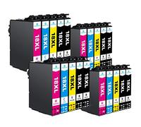Hyggetech 18XL cartucce di inchiostro compatibili per EPSON 18XL Multipack Expression Home XP-102 XP-202 XP-205 XP-212 XP-215 XP-225 XP-302 XP-305 XP-312 XP-315 XP-405 XP-412 XP-415 XP-422 XP-425