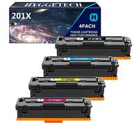 Hyggetech 201X Toner di ricambio compatibile per HP 201X CF400X 201A CF400A CF400X CF401X CF402X CF403X Toner per HP Color Laserjet Pro MFP M252n M252 M277dw M277n M252dw M277 M274n M277c6