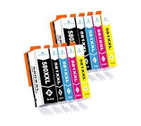Hyggetech CLI-581 PGI-580 Cartucce di ricambio per Canon PGI-580 CLI-581 PGI580 CLI581 XXL compatibili con Canon Pixma TR8550 TS6150 TS8150 TR7550 TS8250 TS6250 TS9550 TS8151 TS6151 TS61515151 TS825.