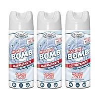 3 X HygienFresh HYGIENE BOMB Igienizzante Inodore tessuti ambienti spray 400 ML
