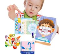 Hygiene Toy - 23.6x18.2x6.5cm Tooth Brushing Game | Dentist Board Game, Hygiene Educational Cards , Interactive Tooth Brushing Toy For Fine Motor Development, Preschool LearningGame For B