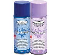 HygienFresh Note di Pulito Fresh Lavender - Spray Deodorante Professionale Tessuti Ambiente Auto Cassetti Scarpe Armadio Profumo Hotel Palestra Accessori Lavanderia - 2 Pezzi da 400 ml